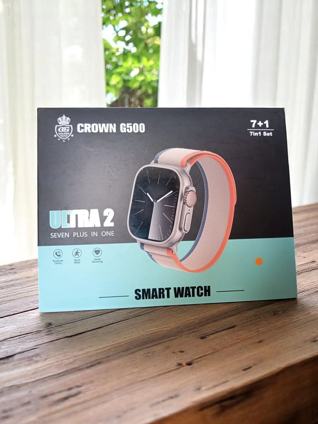 Crown G500 7 in 1 ULTRA 2 Model Smart Watch with Charger