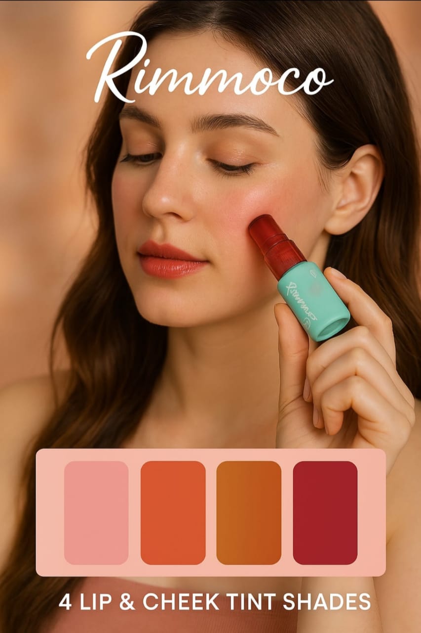 RIMOCOOO 04 Pc Lip & Cheek Tint Mousse 04 Shades Available