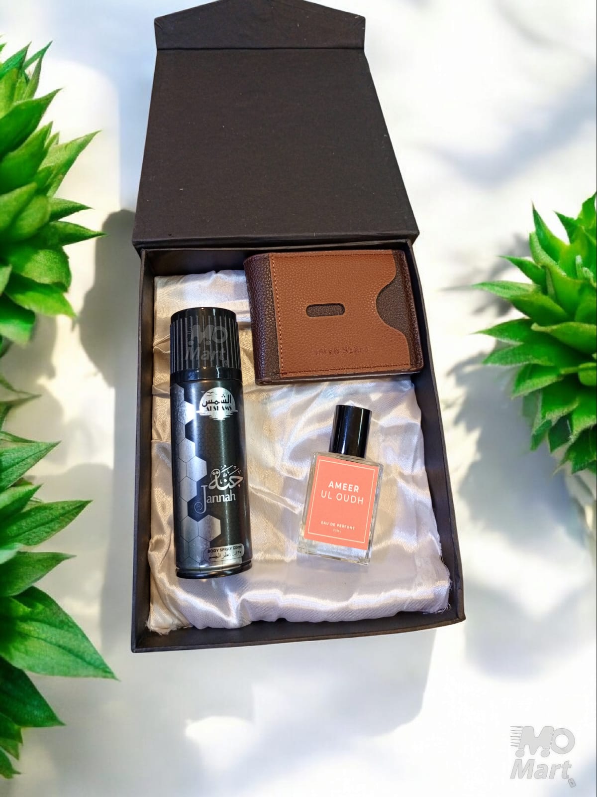 Luxury Gift Set Leather Wallet & Men’s Perfume