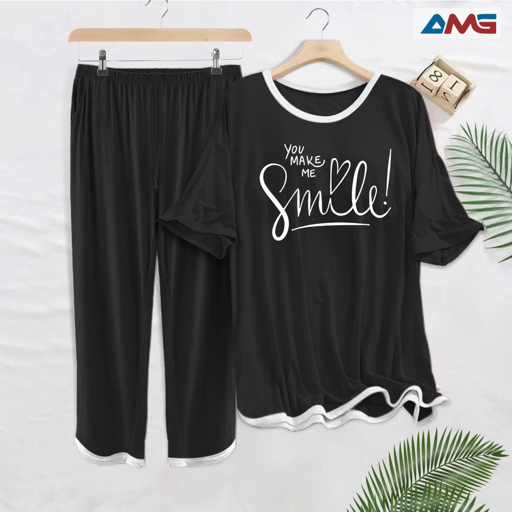 Women's night suit , Crafted from soft jersey fabric