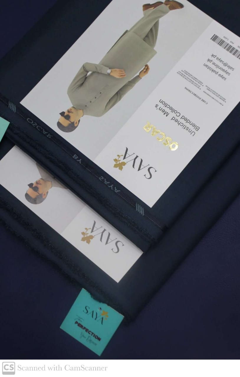 Oscar by Saya – Premium Men’s Blended Un stitch Suit from the  Blended Collection